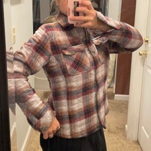 Dickies women’s quilted plaid button jacket warm thermal plaid wow